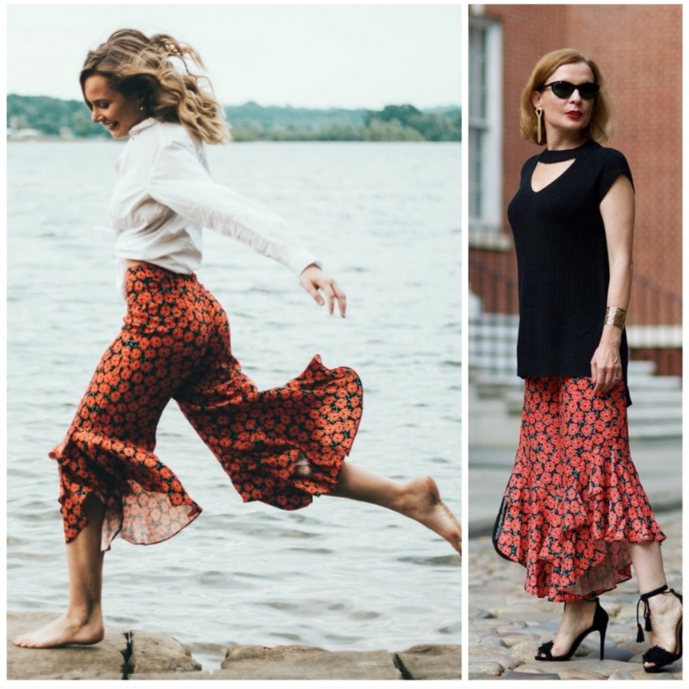 Anthropologie Ett TWA Floral Virginie Pants Sz 0